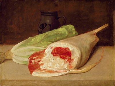 Stilleven van een Lamsbout door Francisco de Goya